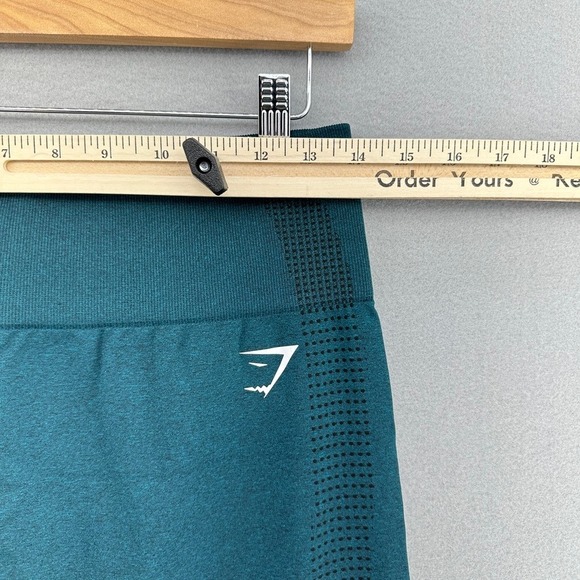 Gymshark Vital Seamless 2.0 Energy Leggings Teal High Waisted XL Athleisure Gym - Picture 4 of 6